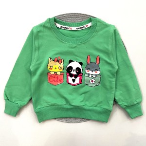 بلوز دورس سبز حیوانات  kids