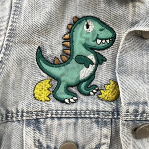 ست سه تکه جین دایناسور پرنیان kids