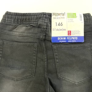 شلوار جین اسلش ذغالی تیره پپرتز kids