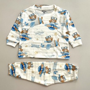 ست بلوز شلوار راحتی ریلی خرس خلبان kids