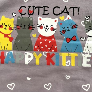 بلوز شلوار دورس گربه خوشحال یاسی kids