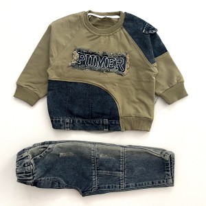 بلوز شلوار مجلسی دورس جین کثیف شور پرنیان