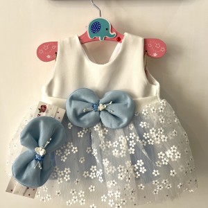 پیراهن عروس و تل آبی