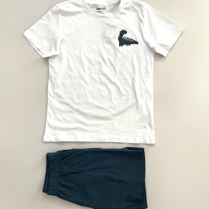 تیشرت و شلوارک دایناسور سفید kids