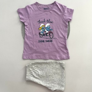 تیشرت و شلوارک اسمورف kids