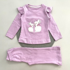 بلوز شلوار خرگوش یاسی وچیون kids