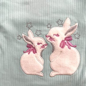 بلوز شلوار خرگوش سبزآبی وچیون kids