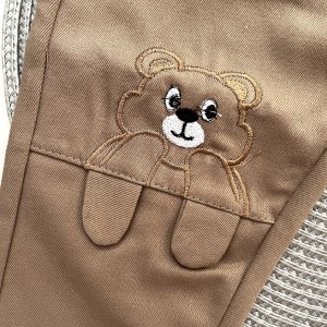 شلوار کتان تدی شیر کاکائویی