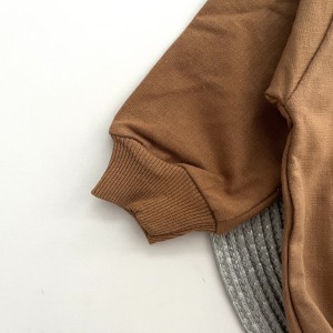 بادی دورس گلدوزی خرس قهوه ای