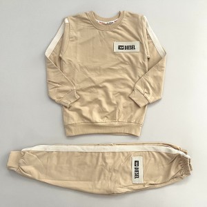 بلوز شلوار اسپرت کرمی پوشانو kids