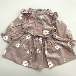 پیراهن گل گلی کالباسی kids