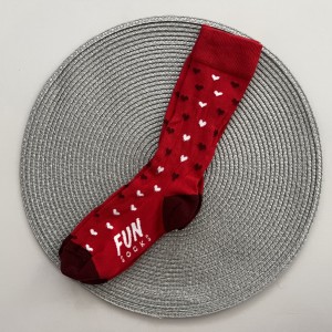 جوراب وارداتی قلب قرمز kids