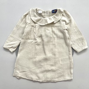 پیراهن موسلین کرمی لوپیلو