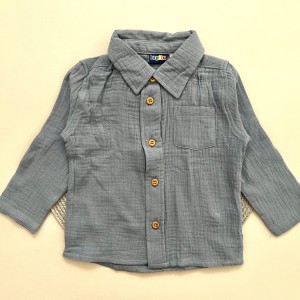 پیراهن موسلین آبی لوپیلو