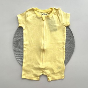 رامپر وارداتی زیپی زرد