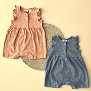 رامپر دخترانه وارداتی دکمه دار Lilly&Dan