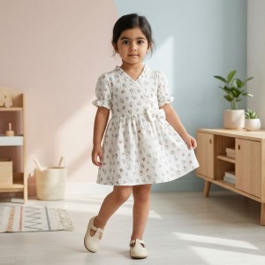 پیراهن پاپیون دار گل گلی kids
