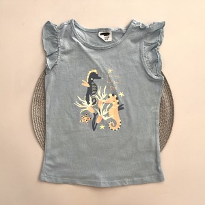 تیشرت اسب دریایی آبی kids