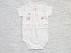 زیردکمه ای آستین کوتاه طرح قلب