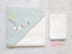 ست حوله و لیف طرح کارناوال