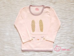 تی شرت آستین بلند طرح قلب خرگوش لایت