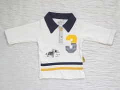 تی شرت آستین بلند طرح زبرا نیلی