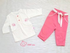 ست 2 تکه آستین بلند طرح قلب