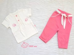 ست 2 تکه آستین کوتاه طرح قلب