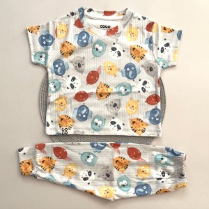 ست تیشرت شلوار راحتی بادکنک حیوانات kids