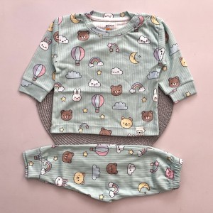 ست بلوز شلوار راحتی ریلی تدی و رنگین کمان KOALA
