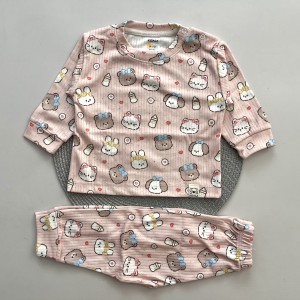 ست بلوز شلوار راحتی ریلی حیوانات صورتی KOALA