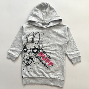 هودی بلند دورس PUFF طوسی kids