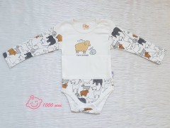 زیردکمه ای آستین بلند حیوانات لایت