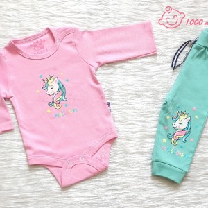 ست 2 تکه طرح اسب شاخدار برند لایت