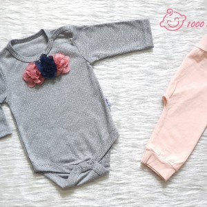 ست 2 تکه طرح گل چیک لایت