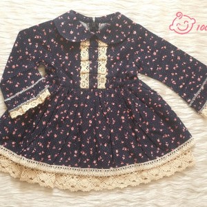 پیرهن طرح اسپانیایی سرمه ای