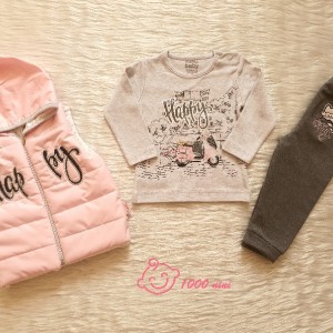 ست 3 تکه شمعی طرح هپی مهتابیبی