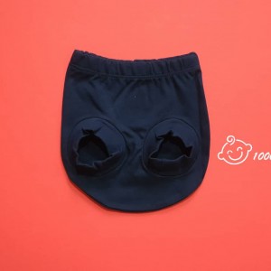 شورت عینکی طرح سرمه ای راه راه نیلی