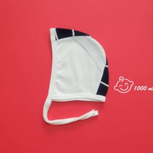 کلاه بندی طرح سرمه ای راه راه نیلی