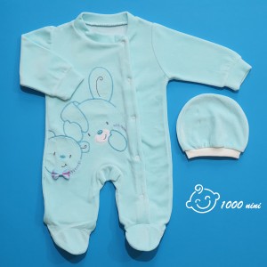 ست سرهمی و کلاه مخمل طرح خرگوش و خرس بیبی نیدز