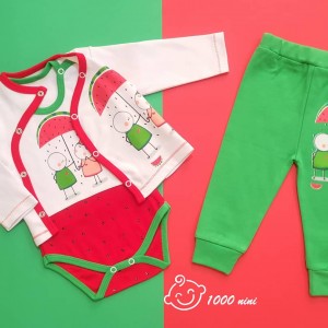 ست 3 تکه یلدایی طرح love گود مارک 370