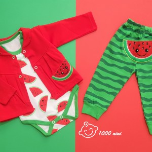 ست 3 تکه یلدایی طرح دختر کوچولو گود مارک