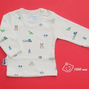 تی شرت آستین بلند تمام چاپ طرح ترن اسپیکو