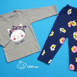 ست 2 تکه طرح گربه دختر هومن