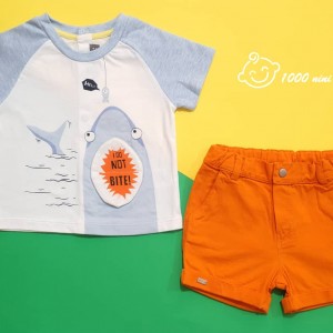 ست 2 تکه طرح کوسه ایندیگو 19757