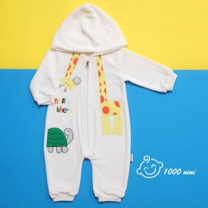 سرهمی مخمل طرح زرافه مهتابیبی 3470