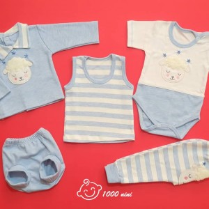 ست 5 تکه طرح بره خوابالو گود مارک 3121