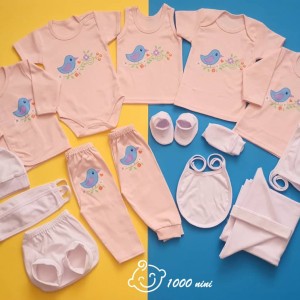 ست 20 تکه طرح گنجشک آرین