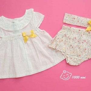 ست 3 تکه پیراهن گلدار ایندیگو 19724