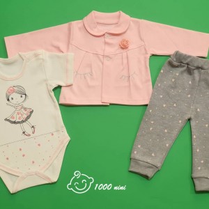 ست 3 تکه طرح دخترک گود مارک 430